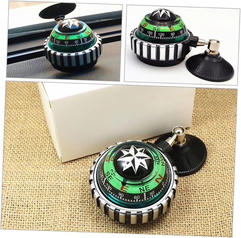 Adjustable ABS Ball Compass with Strong Suction Cup for Car Boat Truck Dashboard Green - Image 4